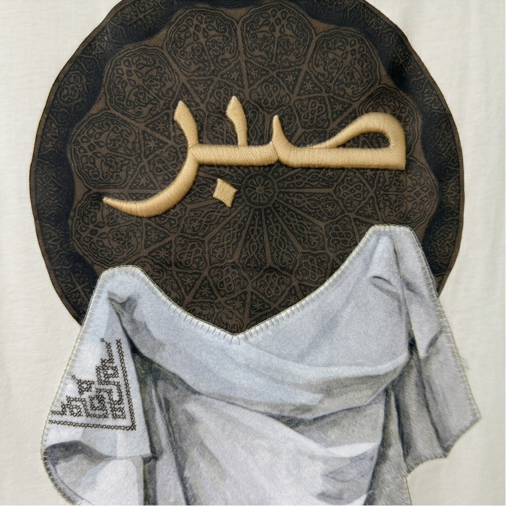 Sabr (صبر) Oversized Rug Patch T-Shirt