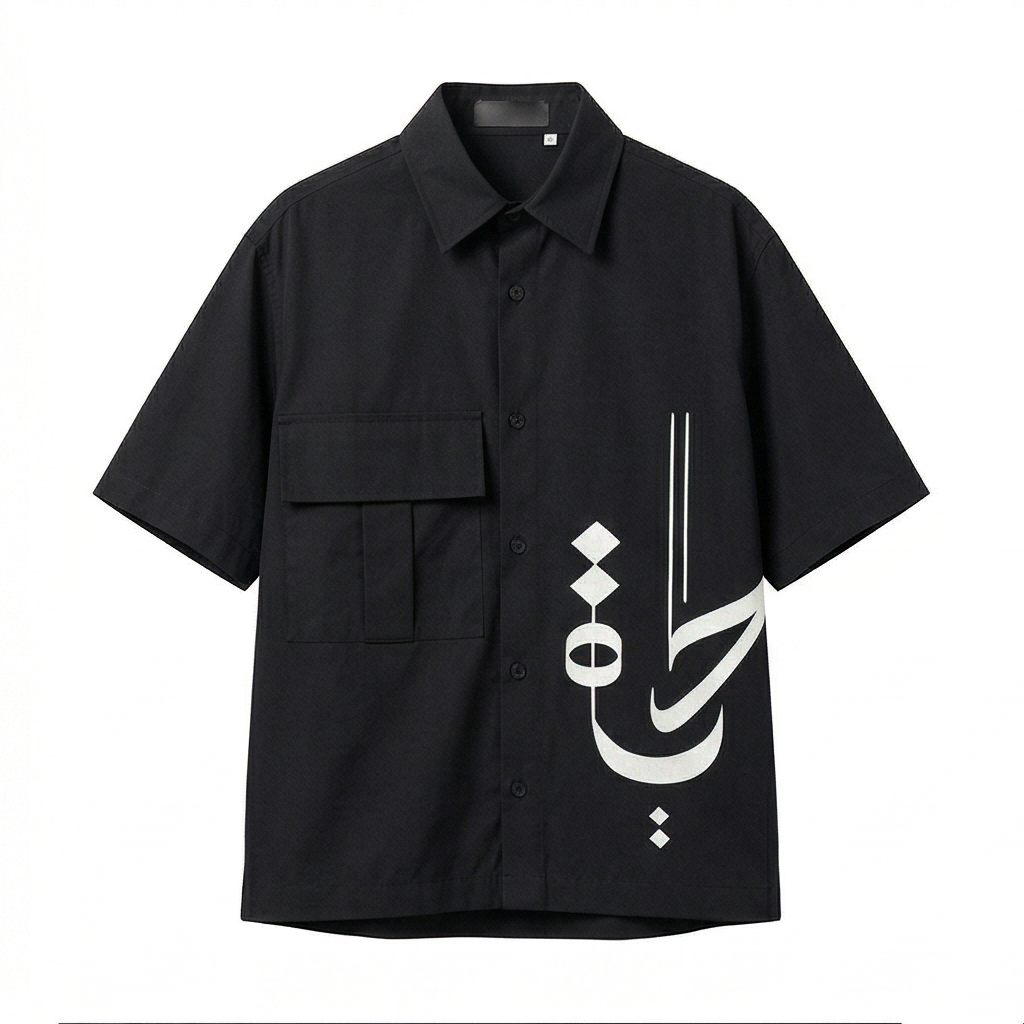 Hayah (حياة) Oversized Graphic Shirt