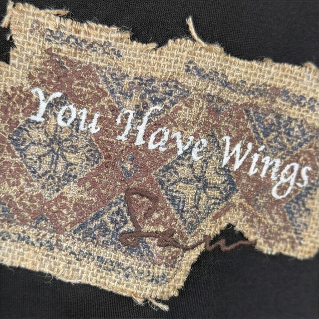 You Have Wings Distressed Oversized Tee