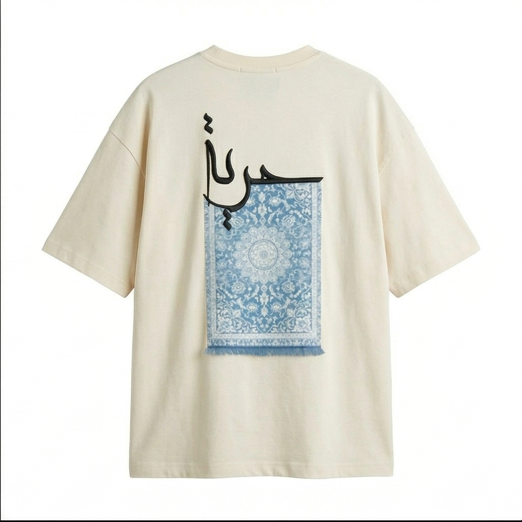 Freedom (حرية) Rug Patch Oversized Tee