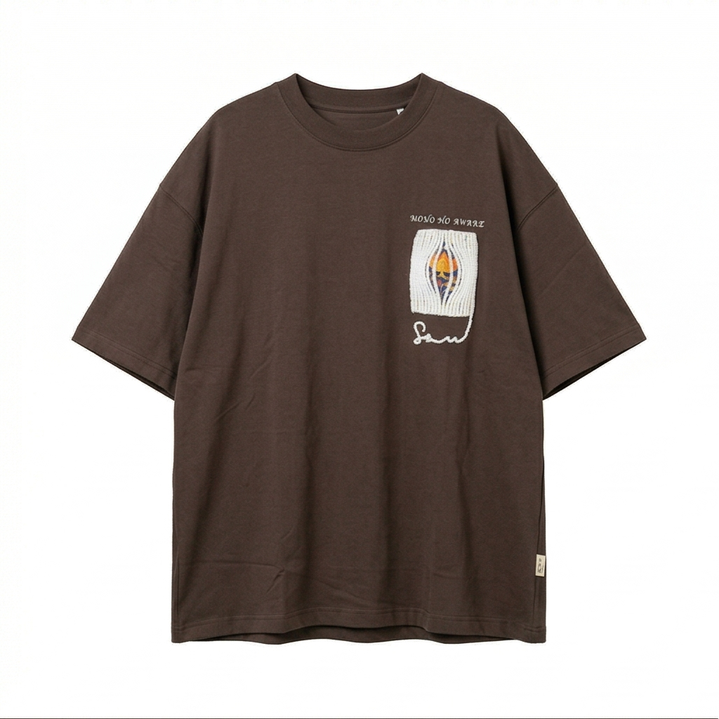 Mono No Aware Oversized Woven Patch T-Shirt