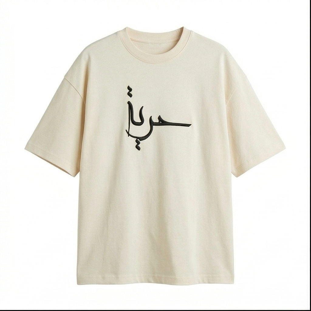 Freedom (حرية) Rug Patch Oversized Tee