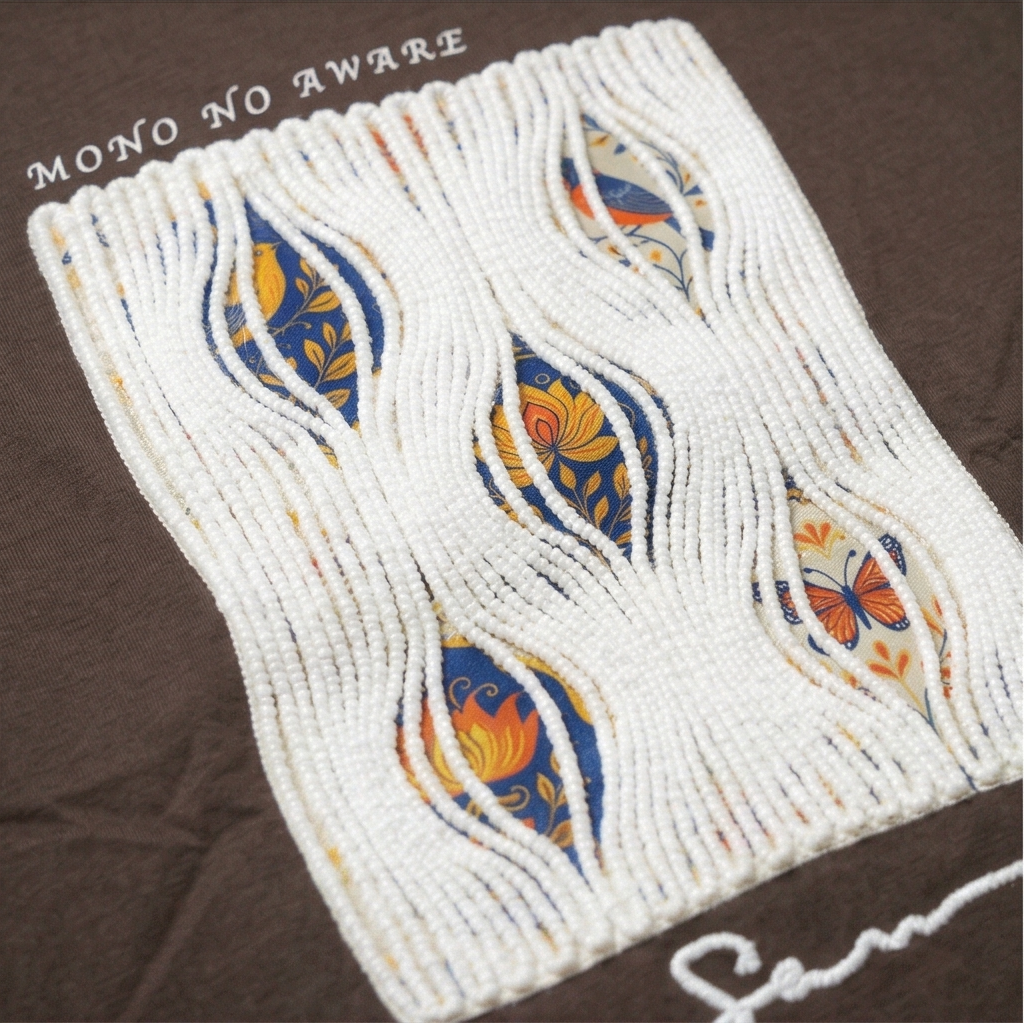 Mono No Aware Oversized Woven Patch T-Shirt
