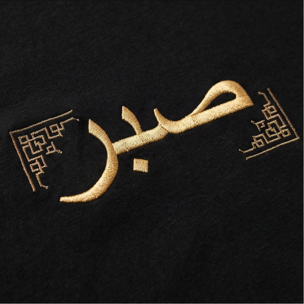 Sabr (صبر) Oversized Rug Patch T-Shirt