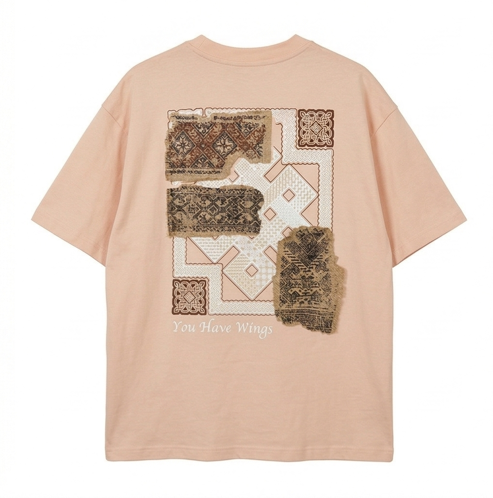 You Have Wings Distressed Oversized Tee